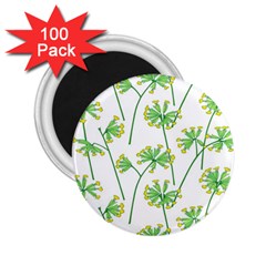 Marimekko Fabric Flower Floral Leaf 2 25  Magnets (100 Pack)  by Mariart