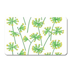 Marimekko Fabric Flower Floral Leaf Magnet (rectangular) by Mariart