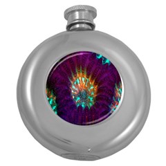 Live Green Brain Goniastrea Underwater Corals Consist Small Round Hip Flask (5 Oz) by Mariart