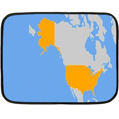 Map Transform World Double Sided Fleece Blanket (mini)  by Mariart