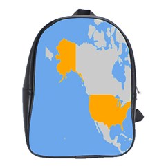 Map Transform World School Bag (large)