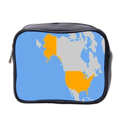 Map Transform World Mini Toiletries Bag 2-side by Mariart