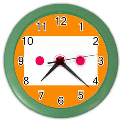 Patterns Types Drag Swipe Fling Activities Gestures Color Wall Clocks by Mariart