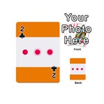 Patterns Types Drag Swipe Fling Activities Gestures Playing Cards 54 (Mini)  Front - Club2