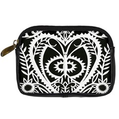 Paper Cut Butterflies Black White Digital Camera Cases by Mariart