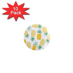 Pineapple Fruite Seamless Pattern 1  Mini Magnet (10 Pack) 