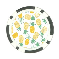 Pineapple Fruite Seamless Pattern Poker Chip Card Guard (10 Pack) by Mariart