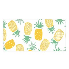 Pineapple Fruite Seamless Pattern Satin Shawl by Mariart