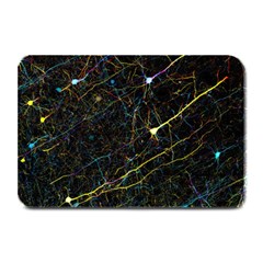 Neurons Light Neon Net Plate Mats by Mariart