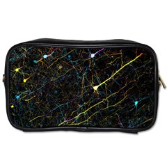 Neurons Light Neon Net Toiletries Bags by Mariart