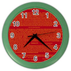 Mrtacpans Writing Grace Color Wall Clocks by MRTACPANS