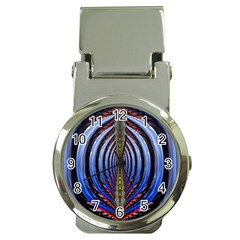 Illustration Robot Wave Rainbow Money Clip Watches by Mariart