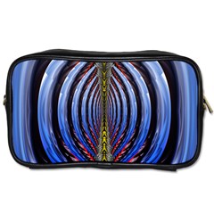 Illustration Robot Wave Rainbow Toiletries Bags by Mariart