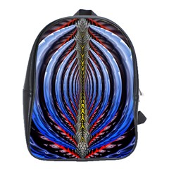 Illustration Robot Wave Rainbow School Bag (xl) by Mariart