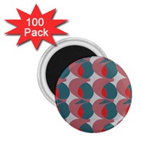 Pink Red Grey Three Art 1 75  Magnets (100 Pack) 