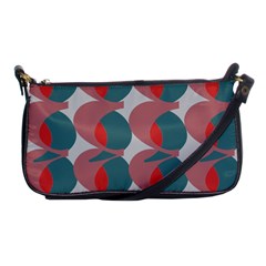 Pink Red Grey Three Art Shoulder Clutch Bags