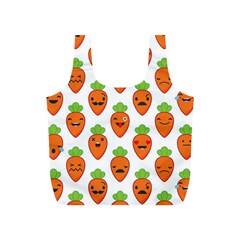 Seamless Background Carrots Emotions Illustration Face Smile Cry Cute Orange Full Print Recycle Bags (s) 