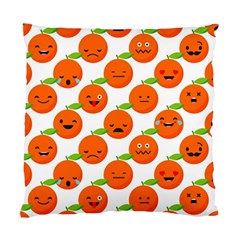 Seamless Background Orange Emotions Illustration Face Smile  Mask Fruits Standard Cushion Case (two Sides) by Mariart