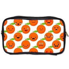 Seamless Background Orange Emotions Illustration Face Smile  Mask Fruits Toiletries Bags by Mariart