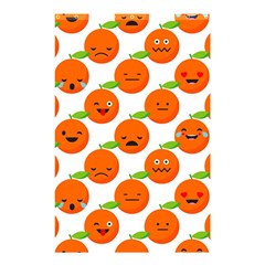 Seamless Background Orange Emotions Illustration Face Smile  Mask Fruits Shower Curtain 48  X 72  (small) 