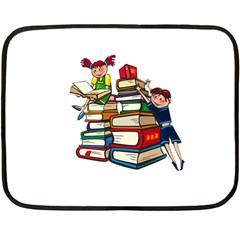 Back To School Double Sided Fleece Blanket (mini)  by Valentinaart