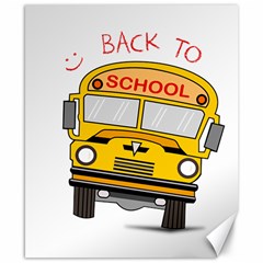 Back To School - School Bus Canvas 8  X 10  by Valentinaart