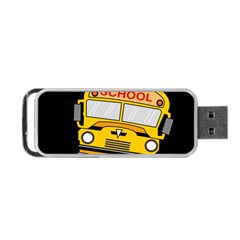 Back To School - School Bus Portable Usb Flash (two Sides) by Valentinaart