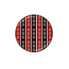Folklore Pattern Hat Clip Ball Marker by Valentinaart