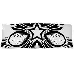 Star Sunflower Flower Floral Black Body Pillow Case Dakimakura (Two Sides)