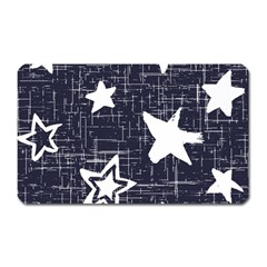 Star Space Line Blue Art Cute Kids Magnet (rectangular)