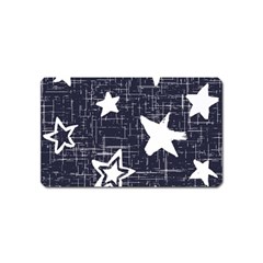 Star Space Line Blue Art Cute Kids Magnet (name Card)