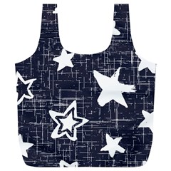 Star Space Line Blue Art Cute Kids Full Print Recycle Bags (l)  by Mariart