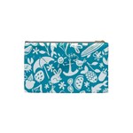 Summer Icons Toss Pattern Cosmetic Bag (Small)  Back