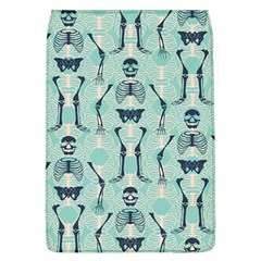 Skull Skeleton Repeat Pattern Subtle Rib Cages Bone Monster Halloween Flap Covers (l)  by Mariart