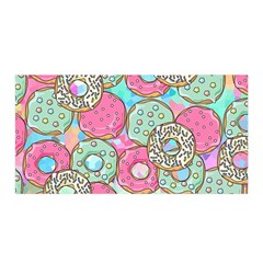 Donuts Pattern Satin Wrap by ValentinaDesign