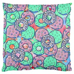 Donuts Pattern Standard Flano Cushion Case (one Side) by ValentinaDesign