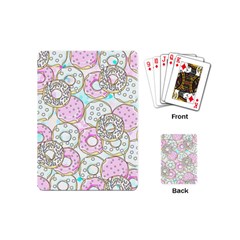 Donuts Pattern Playing Cards (mini)  by ValentinaDesign