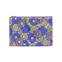 Donuts Pattern Cosmetic Bag (medium)  by ValentinaDesign