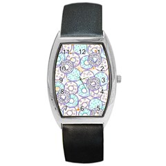 Donuts Pattern Barrel Style Metal Watch by ValentinaDesign