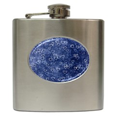 Heart Pattern Hip Flask (6 Oz)