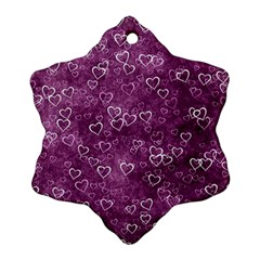 Heart Pattern Ornament (snowflake) by ValentinaDesign