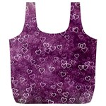 Heart pattern Full Print Recycle Bags (L)  Back