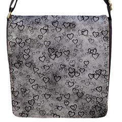 Heart Pattern Flap Messenger Bag (s) by ValentinaDesign