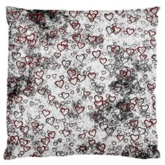 Heart Pattern Standard Flano Cushion Case (one Side)