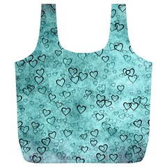 Heart Pattern Full Print Recycle Bags (l)  by ValentinaDesign