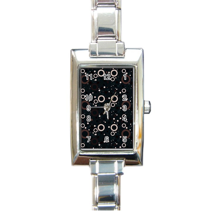 70s pattern Rectangle Italian Charm Watch