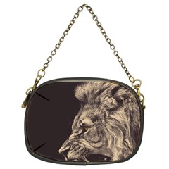 Angry Male Lion Chain Purses (Two Sides) 