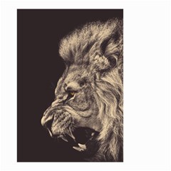 Angry Male Lion Small Garden Flag (Two Sides)