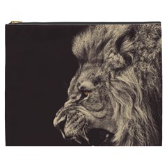 Angry Male Lion Cosmetic Bag (XXXL) 