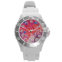 Pink Img 1732 Round Plastic Sport Watch (l) by friedlanderWann